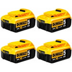 Dewalt - Pack de 4 batteries DCB184P4 (18V - 5,0 Ah)