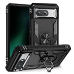 Google Pixel 8      Military Armour Ring Case    Black