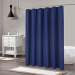 Auton Rideau de Douche 180 x 200 cm, imperméable, Lavable, Rideau de Bain, en Polyester, pour Salle de Bain, Bleu Marine