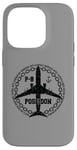 Coque pour iPhone 14 Pro P-8 Poseidon Avion militaire style vintage avant et arrière