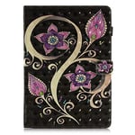 JIan Ying Case Universal for Apple iPad Air, iPad Air 2, iPad 9.7 (2017)/(2018) Patterns Tablet Shell Cover Protector Peacock flower