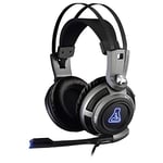 The G-Lab Korp 200G Casque Gamer avec Micro, Son Stéréo, LED Bleue, Confortable et léger, Jack 3.5mm compatible PC/PS4/PS5/Xbox One/Xbox Series X/Series S/Mac/Nintendo Switch/Smartphone