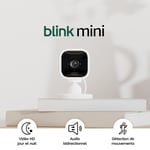 Mini | Caméra D'Intérieur Connectée Compacte À Brancher | Vidéo Hd 1080P, Vision Nocturne, Détection De Mouvements, Audio Bidirectionnel, Config. Facile, Fonctionne Avec Alexa | 1 Caméra, Blanc