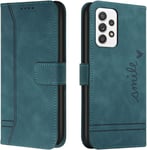 Coque Pour Samsung Galaxy A33 5g, Etui Portefeuille Samsung A33 5g, Protection Etui À Rabat Housse En Cuir Pu Avec Antichoc Tpu [Fermoir Magnétique] Flip Housse Pour Samsung A33 5g (Vert)