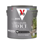 Peinture bois extérieur Couleurs d'Ici® V33 Gris flotté Velours 2L - Gris flotté