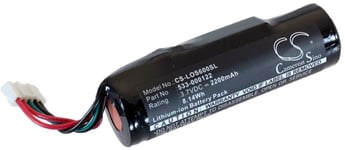 Kompatibelt med Logitech UE Roll 1, 3,7V, 2200mAh