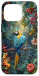 Coque pour iPhone 16 Pro Perroquet gris d'Afrique Perroquets gris Oiseau tropical