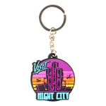 Jinx Cyberpunk 2077 Visit Night City Pvc Keychain Multicolor