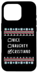 Coque pour iPhone 16 Pro Gentil Coquin Noël Cristiano Pull Moche