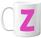 Stuff4 Personalised Alphabet Pink Initial Mug - Letter Z Mug, Gifts for Her, Mothers Day, Birthday Gift for Mum, 11oz Ceramic Dishwasher Safe Mugs, Anniversary, Valentines, Christmas, Retirement