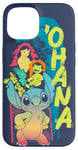 Coque pour iPhone 15 Disney Lilo & Stitch Beach Vibes avec Nani & Scrump 'Ohana