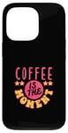 Coque pour iPhone 13 Pro Café en grains de caféine Lover Tasse à café Barista