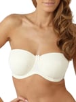 Panache Womens Evie Strapless Bra Ivory - White Polyamide - Size 28F