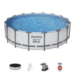 Bestway Piscine tubulaire ronde - STEEL PRO MAX Ø 488 cm H. 122