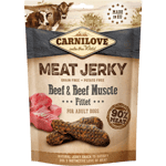 Jerky Beef & Beef Muscle Fillet 100 g - Koirat - Koiran herkut ja puruluut - Luonnonherkut - Carnilove