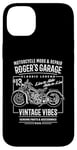 iPhone 14 Plus Roger's Garage Vintage Motorcycle Design for the Name Roger Case