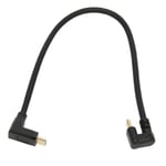 USB C -jatkokaapeli 10 Gbps 4K 60 Hz 90 astetta oikea USB uros-uros -datakaapeli 0,3 m/1,0 jalkaa