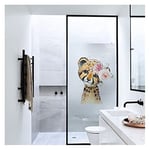 Film Flower Deer Lion Tiger Print Decorative Window Movies Privacy Stickers 80 x 120 cm (Tree: 7, Size: Custom Cantact)