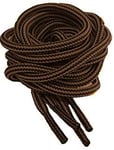 Smart Laces 180cm/70 Long Brown 5mm Round Round Athletic Trainer, Boot, Rugby, Football & Sport Shoelaces