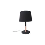 Lampe de table led annika Aluminor 6.5 w - noir/bois