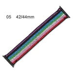 Stretchy Nylon Loop Strap Bracelet Elastic Watch Band 42 44mm 05