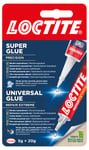 Loctite Duo Pack, superlim 5 g och universallim 20 g