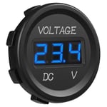 Sollbry 12-24V DC Voltmètre Affichage Numérique à LED Imperméable pour Bateau Moto Camion Marine(Bleu)