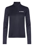 Terrex Multi Half-Zip Long-Sleeve Top Tops T-shirts & Tops Long-sleeved Navy Adidas Terrex