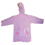 Raincoat Unisex Child Kid Reusable Waterproof Poncho Reusable Jacket Coats Pink