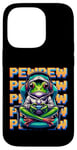 iPhone 14 Pro Cute Gaming Frog Pew Video Game Graphic Men Boys Kids Women Case