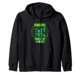 Drinking Around The World Travel Around The World Drinker Zip Hoodie