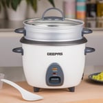 450W Rice Cooker & Steamer Keep Warm Function Automatic Steam Vegetables 1L