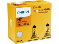 Philips Vision Typ Av Lampa: H7, 2-Pack, Strålkastarlampa För Bil, 55 W, 12 V, H7, Halogen, 2 Styck