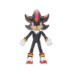 Sonic The Hedgehog Sonic 3 Movie Shadow Collector Toy Figure by Jakks Pacific, Stands 5” / 13 cm Tall, Highly Articulated for Boys/Girls, Officially Licensed 3 Movie, Suggested for Ages 3+