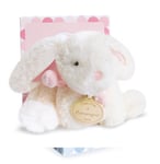 DOUDOU ET COMPAGNIE, LAPIN BONBON 20 cm -Rose, DC1239