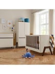 Tutti Bambini Fuori 3 Piece Furniture Room Set - White Sand/Walnut