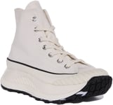 Converse A01682C Chuck 70s  Hi Top Lace Up Womens Trainers Off White UK 6 - 12