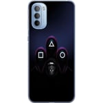 Motorola Moto G31 Genomskinligt Skal Squid Game 2 - Huvuden