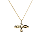 Organic Small Dove Necklace Gold