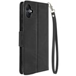 Case for Samsung Galaxy A05 Wallet Flip Video Support Black