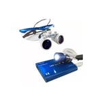 LED Dental Lunettes loupe pour la tête Surgical Binocular Loupes Magnifier +Headlamp