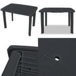 Table de jardin Anthracite 101 x 68 x 72 cm Plastique - table de jardin - tables de jardin - Home & Living