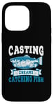 Coque pour iPhone 14 Pro Max Casting Dreams Attraper des poissons