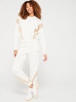 Adidas Sportswear Womens Lazidays Crew And Jogger Tracksuit - Off White