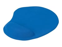 DIGITUS Tapis de Souris Ergonomique avec Repose-Poignet DA-51021 Bleu