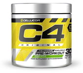 C4 Original Beta Alanine Sports Nutrition Bulk Pre Workout Powder for Men & Women | Best Pre-Workout Energy Drink Supplements | Creatine Monohydrate | Green Apple | 30 Servings