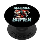 Clavier PC écureuil Gamer Vidéo Amateurs de jeux vidéo PopSockets PopGrip Adhésif