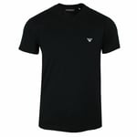 Emporio Armani T Shirt Mens Crew Neck Black Tee