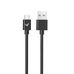 W Wonder Full Power - Cable USB-A vers Micro-USB - 2m - Noir