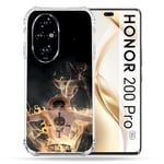 Cokitec Coque Renforcée pour Honor 200 Pro 5G Manga One Piece Ace Noir